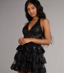 Katy Corset Tulle Skater Dress