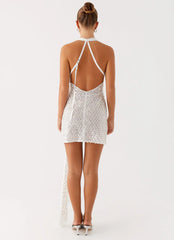 Cinta Sequin Mini Dress - Silver