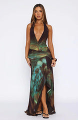 All I See Is You Maxi Halter Dress Butterfly Dreams