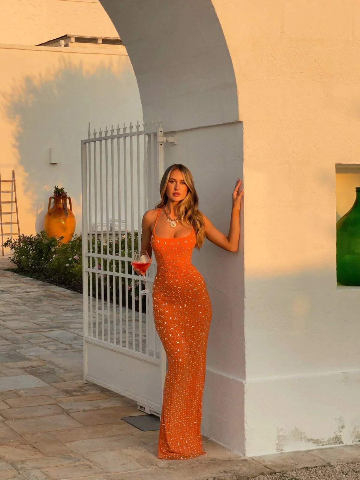 Ciaran Maxi Dress Orange