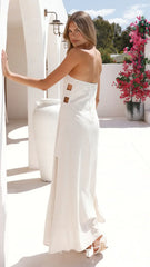 Ramona Strapless Maxi Dress - Oatmeal