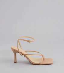 Strut Factor Thong Strappy Stiletto Heels