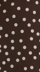 Cassara Maxi Dress - Chocolate / White Polka Dot